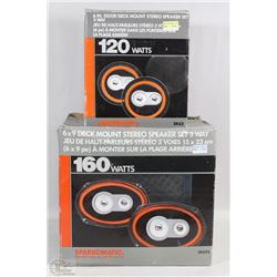 LOT OF 6X9 DECK MOUNT SPEAKERS+DOOR TWEETERS