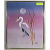 Image 1 : FRAMED PAINTING OF A BIRD  BY SYDNEY KIRKNESS