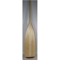 WOODEN PADDLE WITH WOOD BURNED DESIGN- BRAND NEW