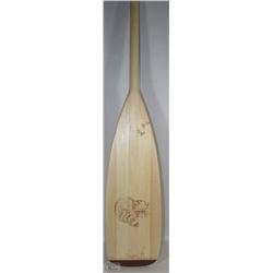 WOODEN PADDLE WITH WOOD BURNED DESIGN- BRAND NEW