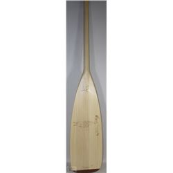 WOODEN PADDLE WITH WOOD BURNED DESIGN- BRAND NEW