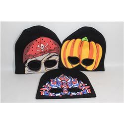 3 PACK OF HALLOWEEN TOQUES