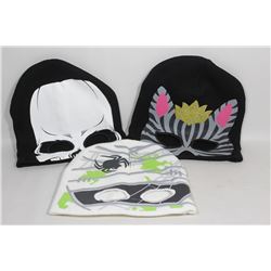 3 PACK OF HALLOWEEN TOQUES