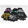 Image 1 : 6 PACK OF GLOW IN THE DARK HALLOWEEN GLOVES