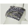 Image 2 : #18-STERLING SILVER TANZANITE RING