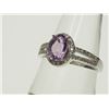 Image 2 : #20-STERLING SILVER AMETHYST RING SIZE 7.75
