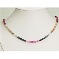 #21-STERLING SILVER MULTICOLOURED SAPPHIRE