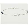 Image 3 : #24-14K WHITE GOLD SAPPHIRE BRACELET