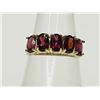 Image 1 : #25-10K YELLOW GOLD GARNET RING SIZE 6.5