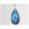 Image 1 : #29-STERLING SILVER LABRADORITE PENDANT
