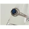 Image 3 : #43-14K WHITE GOLD SAPPHIRE AND DIAMOND RING