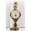 Image 1 : #24)WOMENS BULOVA GOLD WITH DIAMONDS  WATCH