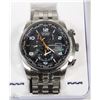 Image 1 : #39)MENS CITIZEN SILVER WITH BLACK FACE WATCH WITH
