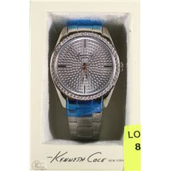 #49)UNISEX KENNETH COLE WATCH SILVER/BLINGY