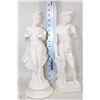 Image 1 : MAN+WOMAN SHOWHOME STATUE SET W/CRACKLE FINISH
