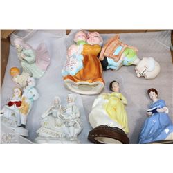 FLAT OF ESTATE COLLECTIBLE FIGURINES