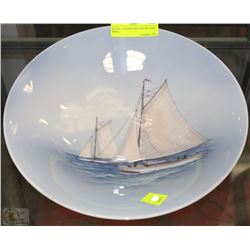 ROYAL COPENHAGEN SAILING SHIP BOWL #'D