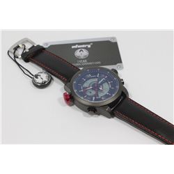 INFANTRY JUMBO MENS SPORTS DUAL TIME WRIST WATCH