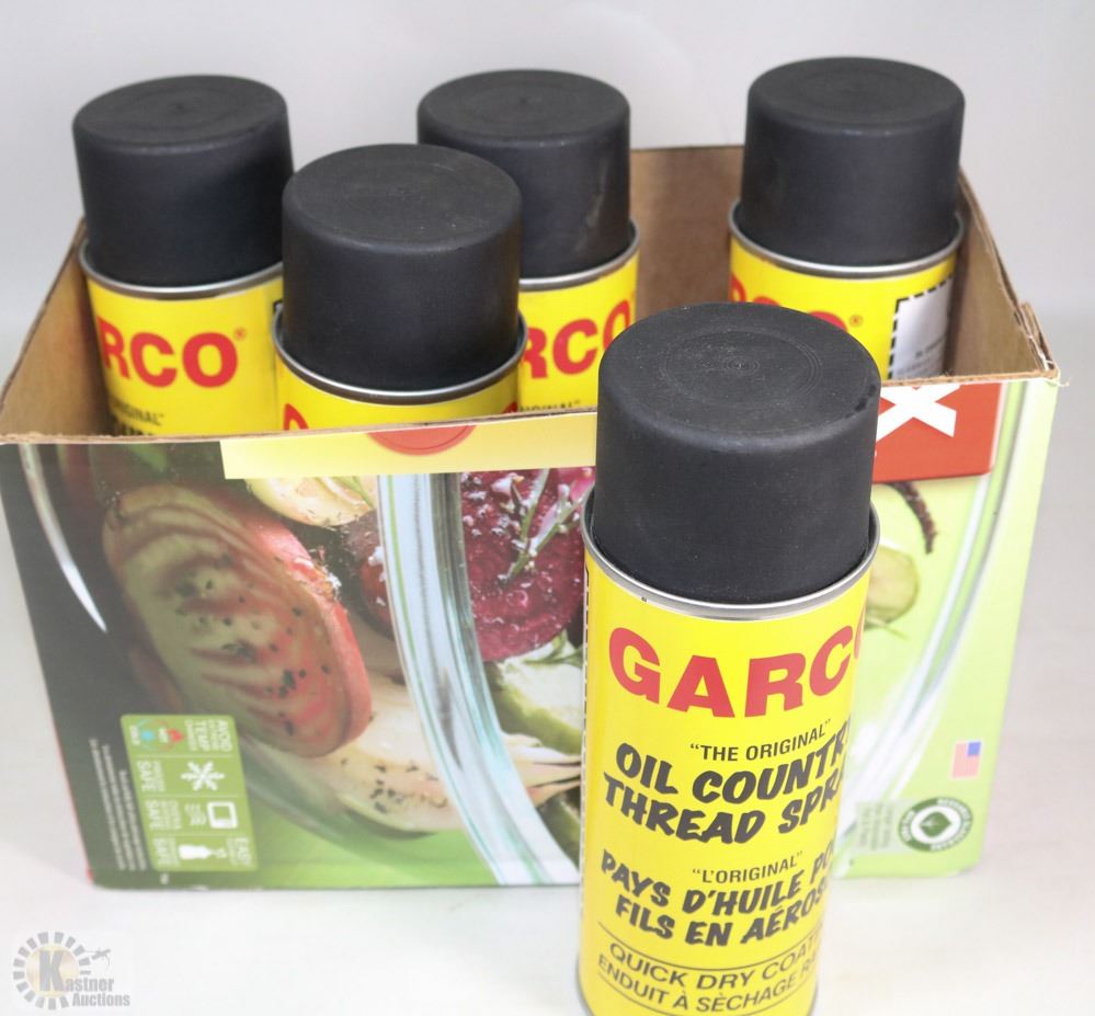 CASE OF FIVE NEW GARCO THREAD SPRAY