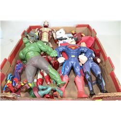BOX OF ACTION FIGURES, SOME ANIMATED
