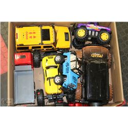 LARGE BOX OF HUMMER & REMOTE CONTROL TOYS