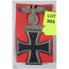 Image 1 : GERMAN NAZI IRON CROSS WWI PIN WITH WWII IRONCROSS
