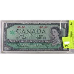 CANADIAN CENTENNIAL ONE DOLLAR BANKNOTE