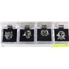 Image 1 : LOT OF 4 MENS "BIKER" STEEL RINGS