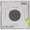 Image 1 : 1900 US V 5 CENT COIN