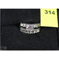 WEDDING RING FASHION SET WITH CUBIC ZIRCONIAS