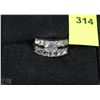 Image 1 : WEDDING RING FASHION SET WITH CUBIC ZIRCONIAS