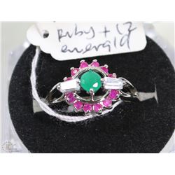 #13-.925 STERLING SILVER NATURAL ENHANCED RUBY,