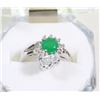 Image 1 : #11-.925 STERLING SILVER NATURAL ENHANCED EMERALD