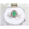 Image 1 : #9-.925 STERLING SILVER NATURAL ENHANCED EMERALD &