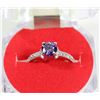 Image 1 : #18-.925 STERLING SILVER NATURAL AMETHYST & CZ