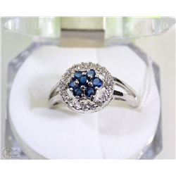 #15-.925 STERLING SILVER TURKISH BLUE SAPPHIRE &