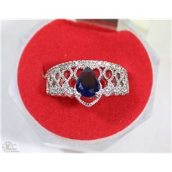 #16-.925 STERLING SILVER NATURAL ENHANCED SAPPHIRE