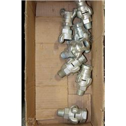 14 NEW 3/4" DIXON AIR COUPLERS 7 MALE AND 7 FEMALE