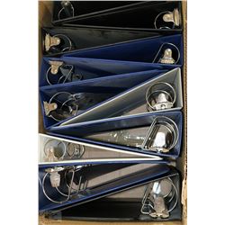 BOX OF 11 ASSORTED USED BINDERS 1"-3"