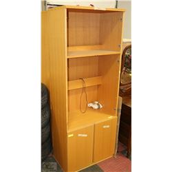 PAIR OF WOOD CABINETS