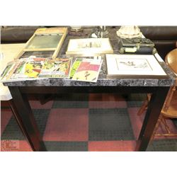 FAUX MARBLE SHOWHOME BAR TABLE