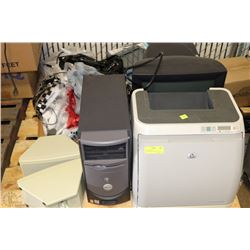 PALLET OF MISC COMPUTER/ELECTRONIC ITEMS INCLUDES