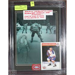 MAURICE "THE ROCKET" RICHARD  GUARANTEED AUTHENTIC