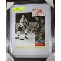 "RED" KELLY GUARANTEED AUTHENTIC AUTOGRAPH