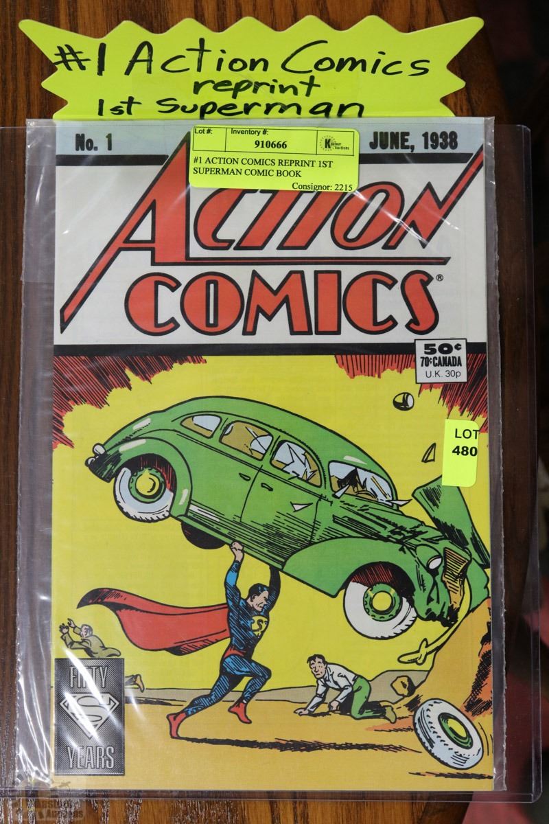 #1 ACTION COMICS REPRINT 1ST SUPERMAN COMIC BOOK