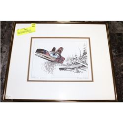 SIGNED & FRAMED MICHAEL DUNCAN PRINT "SHORELINE