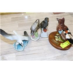 ESTATE GERMAN HAND PAINTED BIRD ORNAMENT