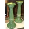 Image 1 : PAIR OF VINTAGE "HOSLEY POTTERIES" CANDLE STICK