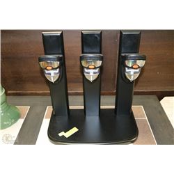 NEW "BAR BUTLER" THREE BOTTLE LIQUOR DISPENSING