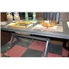 Image 1 : SHOWHOME DELUXE WOOD AND TILE TOP DESIGNER TABLE